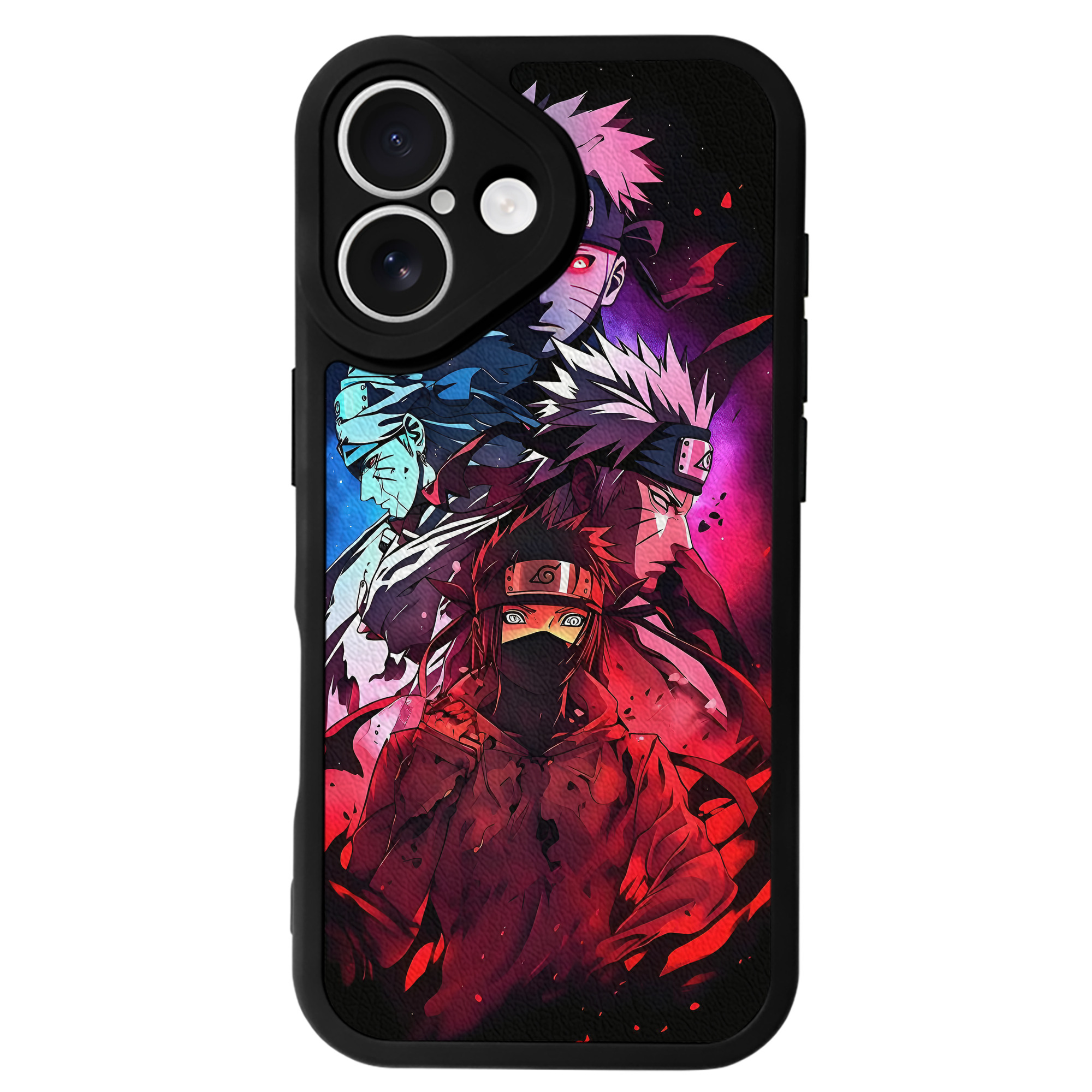 （画像用） NARUTO -ナルト- NARUTO -ナルト- 疾風伝 【iPhone 16シリーズ対応】シリコンスマホケース（レザー調） 材質：シリコン